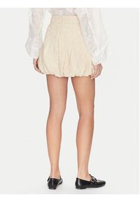 Munthe Spódnica skórzana Frauke 251121725105 Beżowy Regular Fit. Kolor: beżowy. Materiał: skóra #4