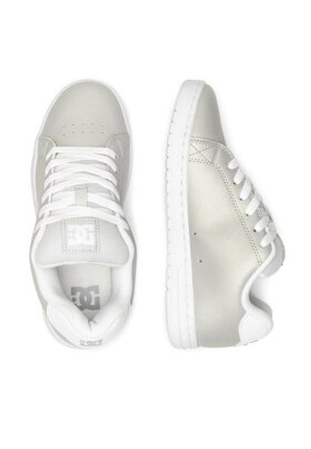 DC Sneakersy GAVELER ADJS700082-MSL Srebrny. Kolor: srebrny. Materiał: skóra