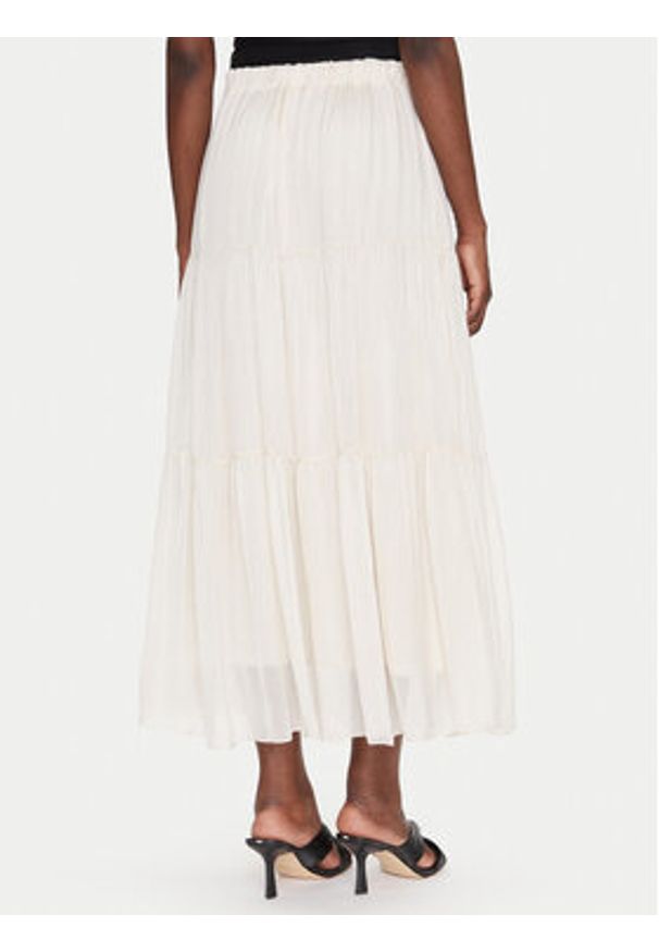 Dixie Spódnica maxi G207W007A Beżowy Regular Fit. Kolor: beżowy. Materiał: jedwab
