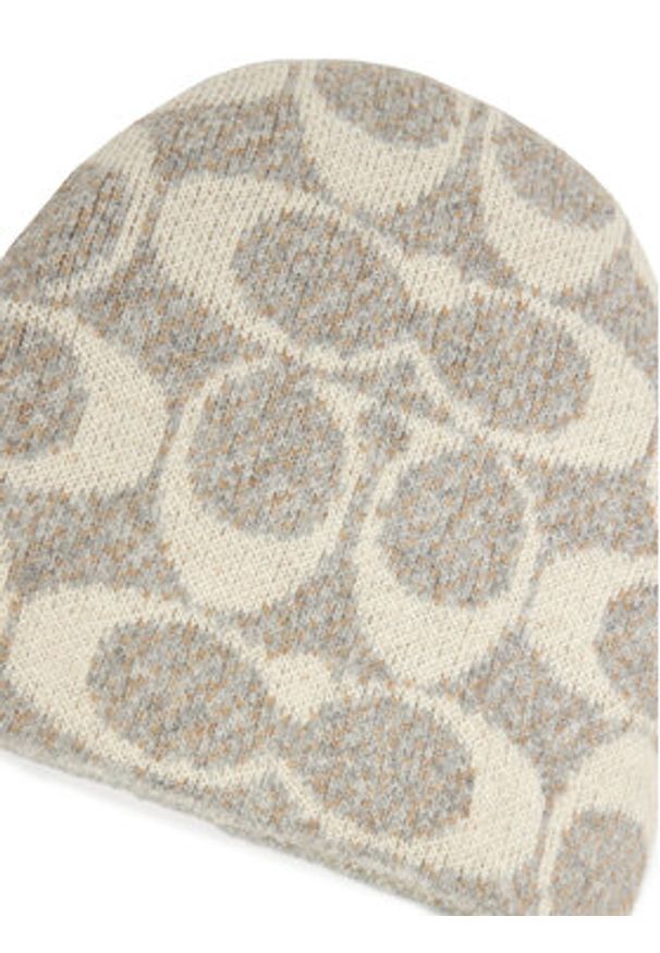 Coach Czapka CCT78 Beżowy. Kolor: beżowy. Materiał: poliester