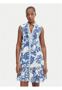 Iconique Sukienka letnia Daphne IC26-036 Niebieski Regular Fit. Kolor: niebieski. Materiał: wiskoza. Sezon: lato #1