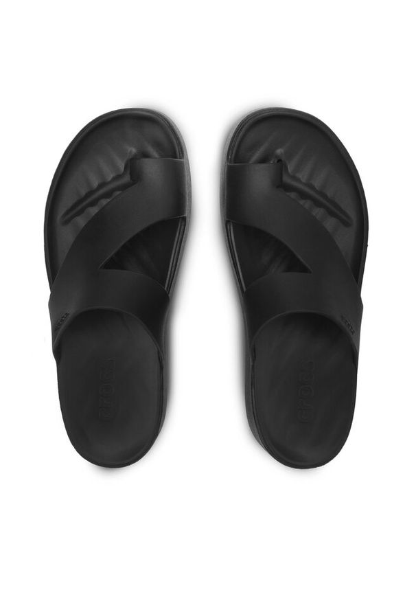 Japonki Crocs. Kolor: czarny. Obcas: na platformie
