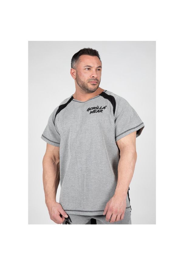 GORILLA WEAR - Augustine Stary trening szkolny Top - Szary. Kolor: szary. Sport: fitness