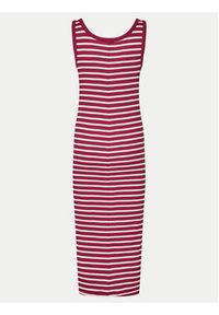 Tommy Jeans Sukienka codzienna Essential DW0DW19447 Czerwony Slim Fit. Okazja: na co dzień. Kolor: czerwony. Materiał: bawełna. Typ sukienki: proste. Styl: casual #2