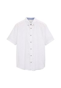 Tom Tailor Koszula 1045099 Biały Regular Fit. Kolor: biały. Materiał: bawełna