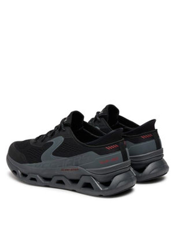 skechers - Skechers Sneakersy 232921/BKCC Czarny. Kolor: czarny. Materiał: materiał