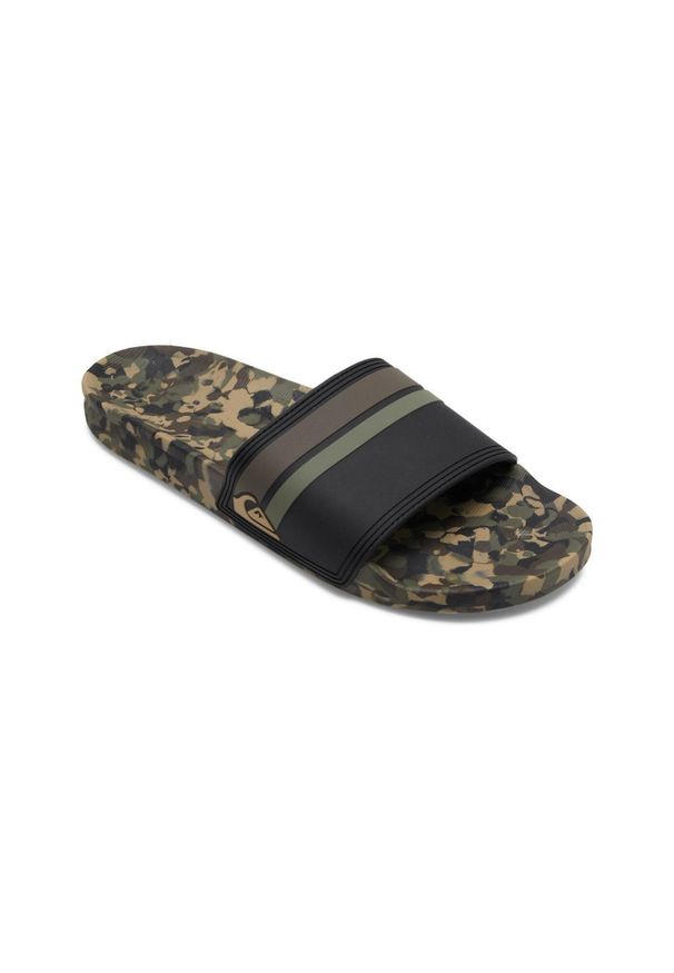 Quiksilver - Sandały wsuwane dla Mężczyzn RIVI SLIDE Zielony. Zapięcie: bez zapięcia. Kolor: zielony. Materiał: guma, syntetyk. Szerokość cholewki: normalna. Sport: pływanie