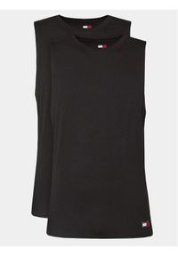 Tommy Jeans Komplet 2 tank topów UM0UM03158 Czarny Regular Fit. Kolor: czarny. Materiał: bawełna #1