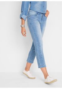 bonprix - Miękkie dżinsy 7/8. Kolor: niebieski #1