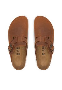 Birkenstock Klapki Boston 1028310 Brązowy. Kolor: brązowy. Materiał: skóra #4