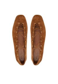 Steve Madden Baleriny Pointe 11005032 Brązowy. Kolor: brązowy. Materiał: skóra, zamsz #6