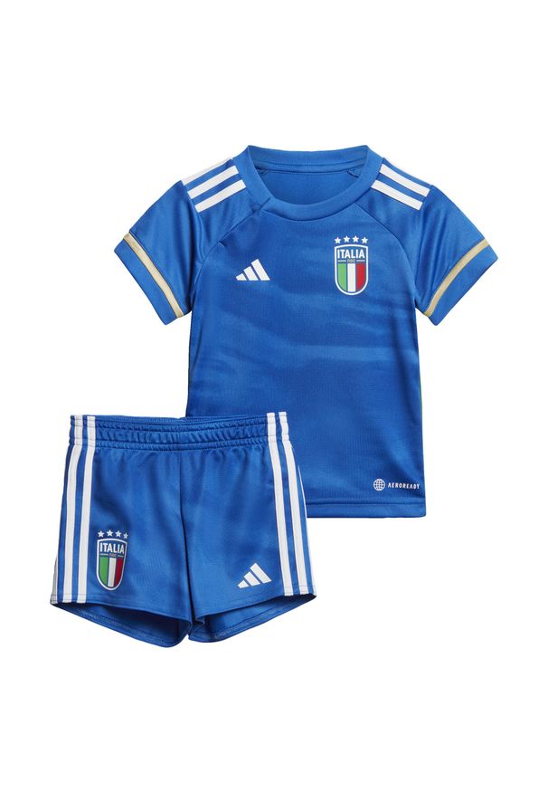 Adidas - Italy 23 Home Baby Kit. Kolor: niebieski. Materiał: materiał