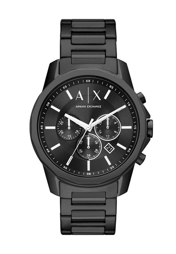 Armani Exchange Zegarek AX1722 męski kolor czarny. Kolor: czarny. Materiał: materiał