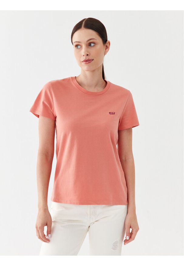 Levi's® T-Shirt Perfect 39185-0249 Różowy Standard Fit. Kolor: różowy. Materiał: bawełna