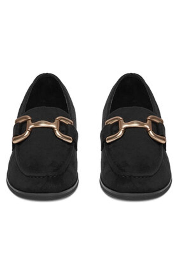 DeeZee Mokasyny RD2 Czarny. Kolor: czarny. Materiał: materiał