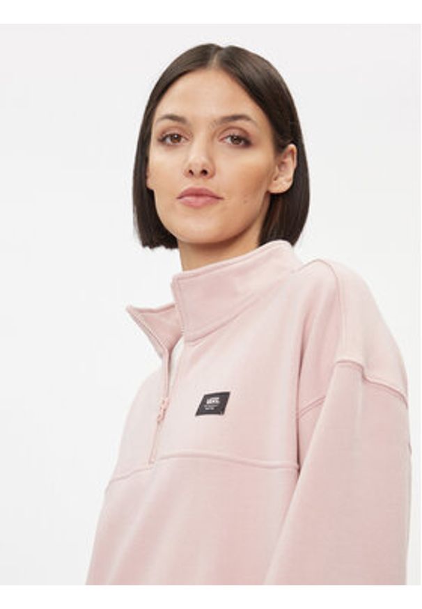 Vans Bluza Leighton Mock Neck Fleece VN000A5VZUL1 Różowy Regular Fit. Kolor: różowy. Materiał: syntetyk