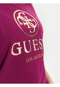 Guess T-Shirt V4BI00 I3Z14 Różowy Regular Fit. Kolor: różowy. Materiał: bawełna #5