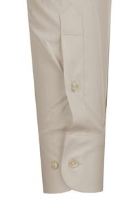 Delikatnie Taliowana Elegancka Koszula Męska - Victorio - Kolor Kawy z Mlekiem. Kolor: brązowy, wielokolorowy, beżowy. Materiał: bawełna, elastan, poliester. Styl: elegancki #4