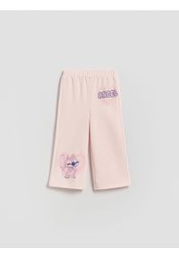 Reserved - Spodnie dresowe Lilo i Stitch - pastelowy róż. Kolor: różowy. Materiał: dresówka #1