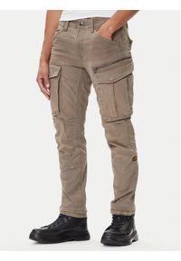 G-Star RAW - G-Star Raw Spodnie materiałowe Rovic Zip 3D D02190-E172 Beżowy Tapered Fit. Kolor: beżowy. Materiał: bawełna #1