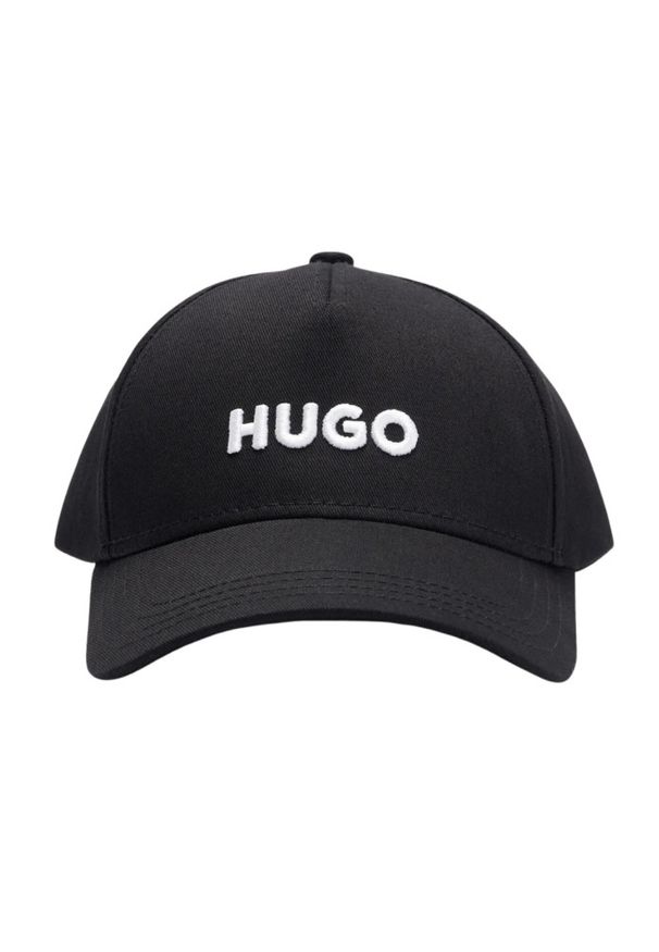 Hugo - HUGO Czarna czapka z daszkiem. Kolor: czarny