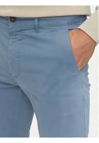 BOSS - Boss Chinosy 50510933 Niebieski Slim Fit. Kolor: niebieski. Materiał: bawełna #4