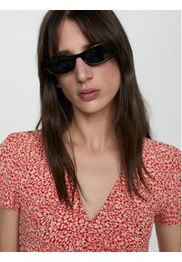 mango - Mango Sukienka letnia Poma 67037131 Czerwony Regular Fit. Kolor: czerwony. Materiał: syntetyk. Sezon: lato #7