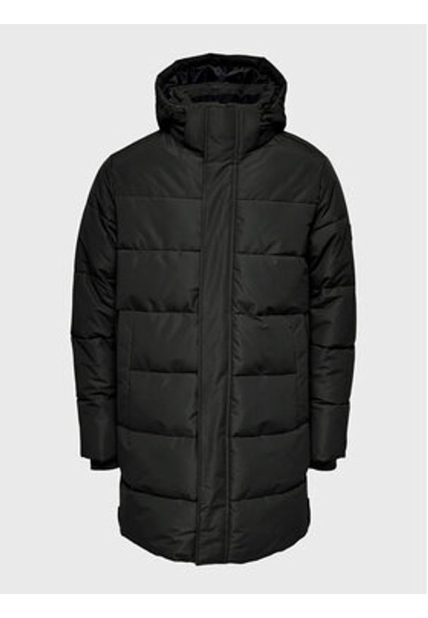 Only & Sons Płaszcz zimowy Carl 22020156 Czarny Regular Fit. Kolor: czarny. Materiał: syntetyk. Sezon: zima