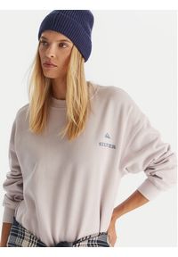 Quiksilver Bluza EQWFT03188 Fioletowy Oversize. Kolor: fioletowy. Materiał: bawełna #3