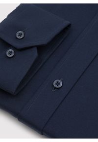 Pako Lorente - PAKO LORENTE – Granatowa koszula z bawełną. Kolor: niebieski. Materiał: bawełna. Długość rękawa: długi rękaw. Długość: długie #4