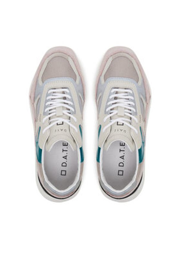 D.A.T.E. Sneakersy Fuga Reflex W421-FG-RX Beżowy. Kolor: beżowy. Materiał: zamsz, skóra