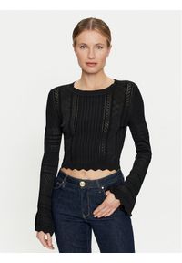 Guess Sweter Adaline W4GR08 Z2U00 Czarny Regular Fit. Kolor: czarny. Materiał: syntetyk, wiskoza #1