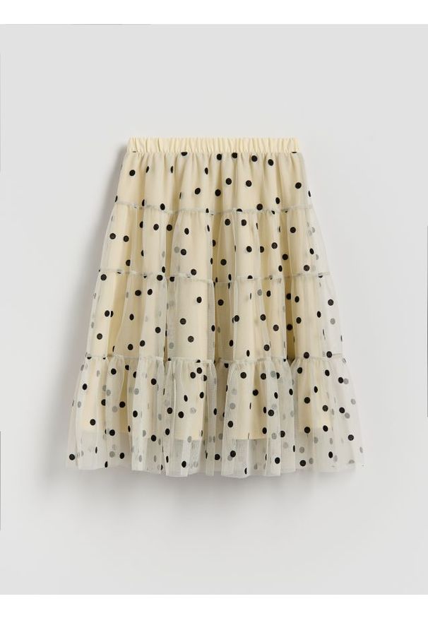 Reserved - Tiulowa spódnica w kropki - wielobarwny. Materiał: tiul. Wzór: kropki