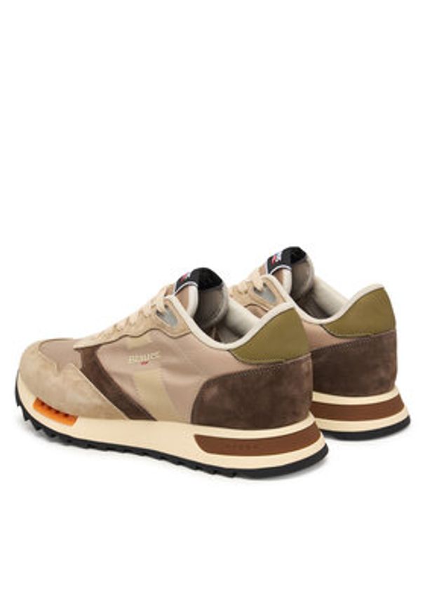 Blauer Sneakersy S6RYDER01/NYS Beżowy. Kolor: beżowy. Materiał: zamsz, skóra