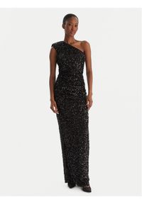 ACCESS FASHION Sukienka wieczorowa 54-3354-612 Czarny Slim Fit. Kolor: czarny. Materiał: syntetyk. Styl: wizytowy