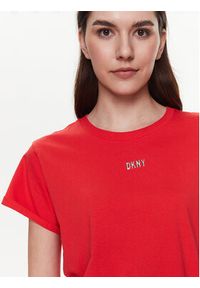 DKNY Sport T-Shirt DP1T8521 Czerwony Classic Fit. Kolor: czerwony. Materiał: bawełna. Styl: sportowy #4