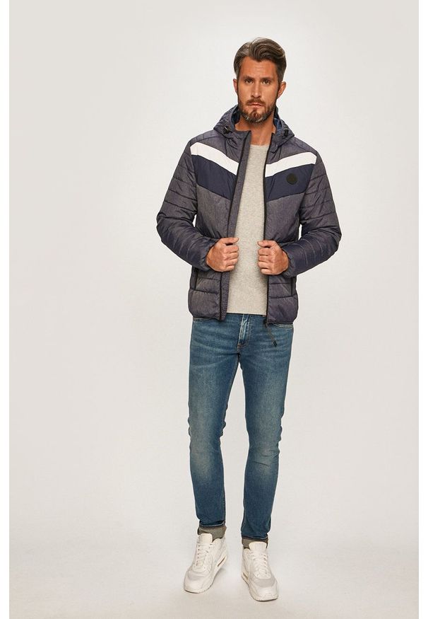 Tom Tailor Denim - Sweter. Okazja: na co dzień. Kolor: szary. Materiał: denim. Wzór: gładki. Styl: casual