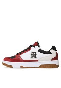 TOMMY HILFIGER - Tommy Hilfiger Sneakersy Basket Street Mix FM0FM04695 Biały. Kolor: biały. Materiał: skóra