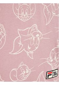 Fila Sukienka codzienna Tom & Jerry Tarija FAK0114 Różowy Regular Fit. Okazja: na co dzień. Kolor: różowy. Materiał: bawełna. Typ sukienki: proste. Styl: casual #2