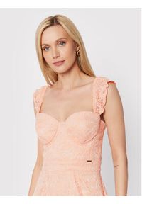 Guess Sukienka koktajlowa W2YK70 KAQN0 Różowy Slim Fit. Kolor: różowy. Materiał: syntetyk. Styl: wizytowy #4