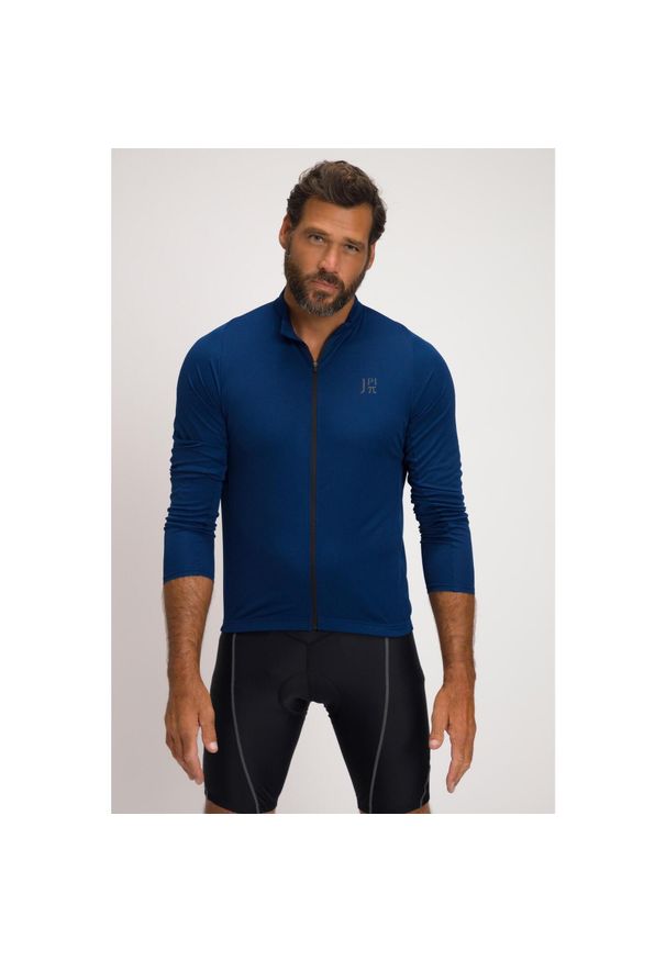 JAY-PI - Męski Kolarski trykot Odzież rowerowa długi rękaw QuickDry kieszeń z tyłu. Kolekcja: plus size. Kolor: niebieski. Materiał: poliester, materiał. Długość rękawa: długi rękaw. Długość: długie. Sport: kolarstwo