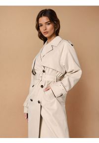 Sinsay - Trencz - beżowy. Kolor: beżowy. Styl: klasyczny