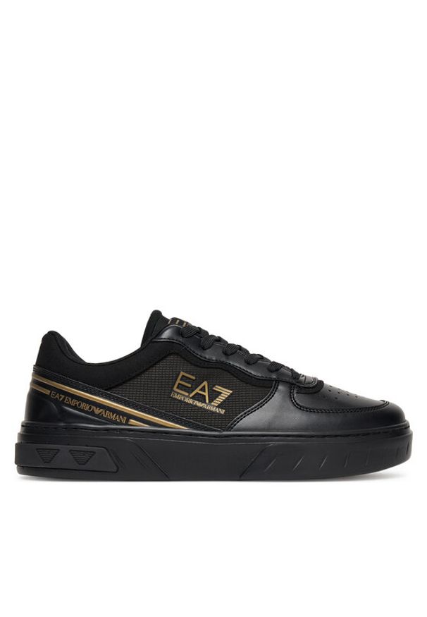 EA7 Emporio Armani Sneakersy 7X000338 AF18614 MZ177 Czarny. Kolor: czarny. Materiał: skóra
