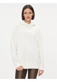 Reebok Bluza Lux IL2108 Biały Oversize. Kolor: biały. Materiał: syntetyk, bawełna