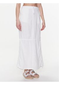 BDG Urban Outfitters Spódnica maxi BDG BAGGY LINEN SKIRT 76472083 Biały. Kolor: biały #1