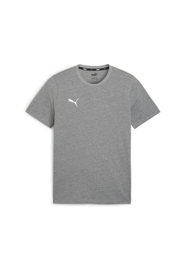 Polo Puma Teamgoal Casuals. Typ kołnierza: polo. Kolor: szary, biały, wielokolorowy. Materiał: bawełna. Sport: piłka nożna, fitness