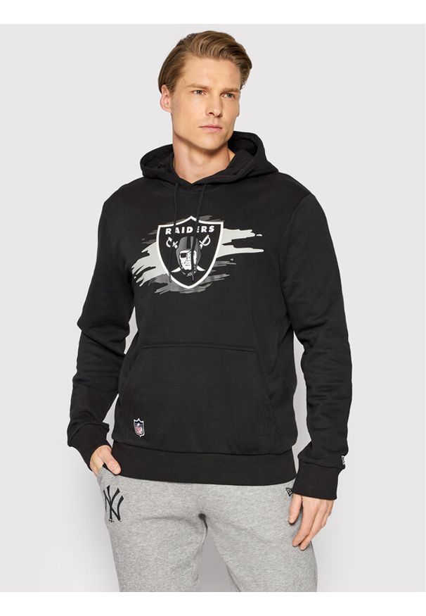 New Era Bluza Nfl Tear Logo 12893035 Czarny Regular Fit. Kolor: czarny. Materiał: bawełna