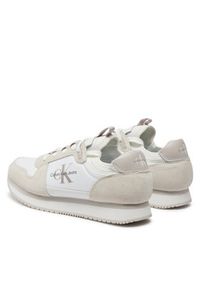 Calvin Klein Jeans Sneakersy Runner Sock Lace Up YM0YM00553 Biały. Kolor: biały. Materiał: materiał #4