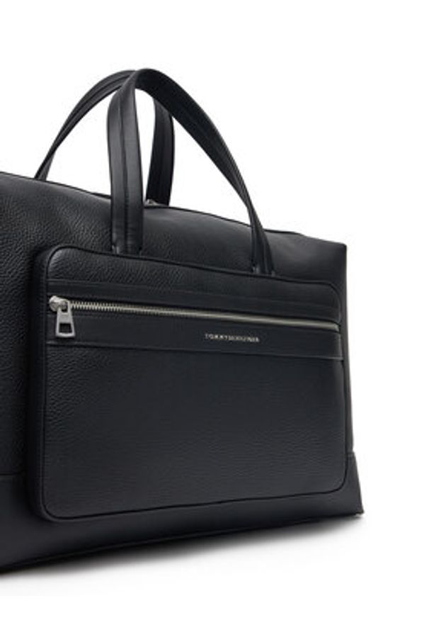 TOMMY HILFIGER - Tommy Hilfiger Torba Th Central Duffle AM0AM13351 Czarny. Kolor: czarny. Materiał: skóra