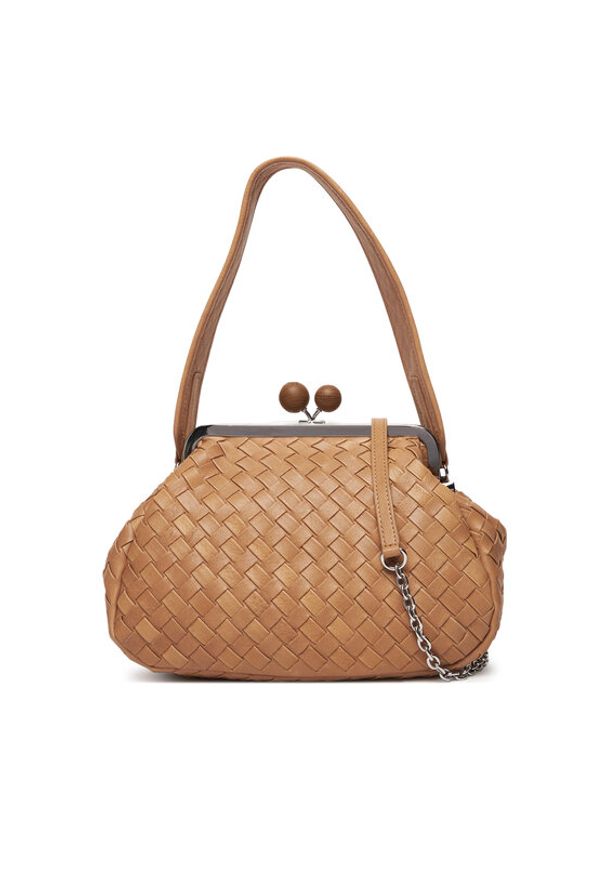 Weekend Max Mara Torebka Pancia 2525516154650 Brązowy. Kolor: brązowy. Materiał: skórzane